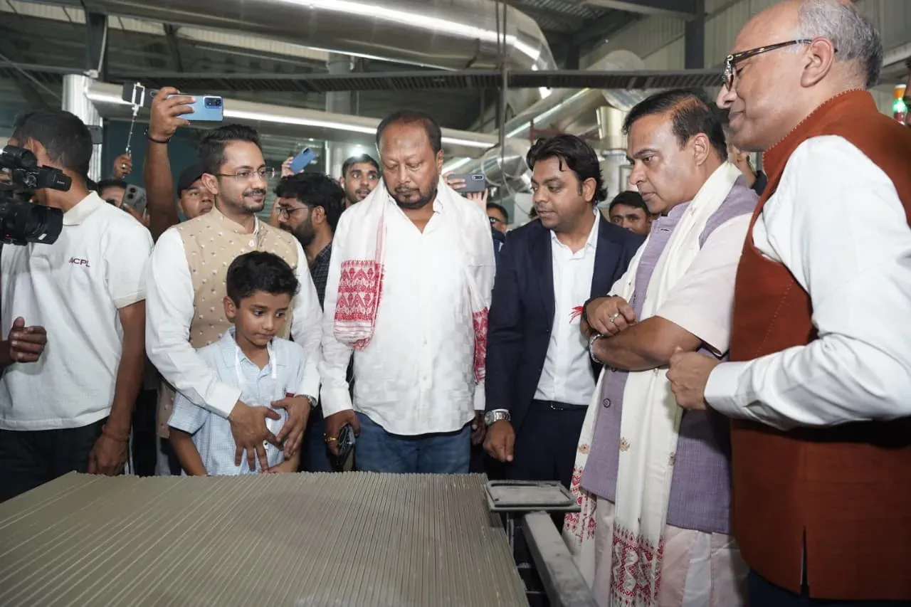 CM Himanta Opens ₹250 Cr Tile Plant, 1,300 Jobs in Assam