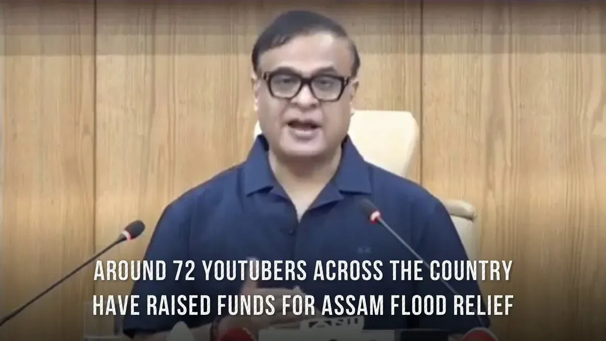 CM Himanta orders scrutiny of YouTubers' Assam flood fundraising