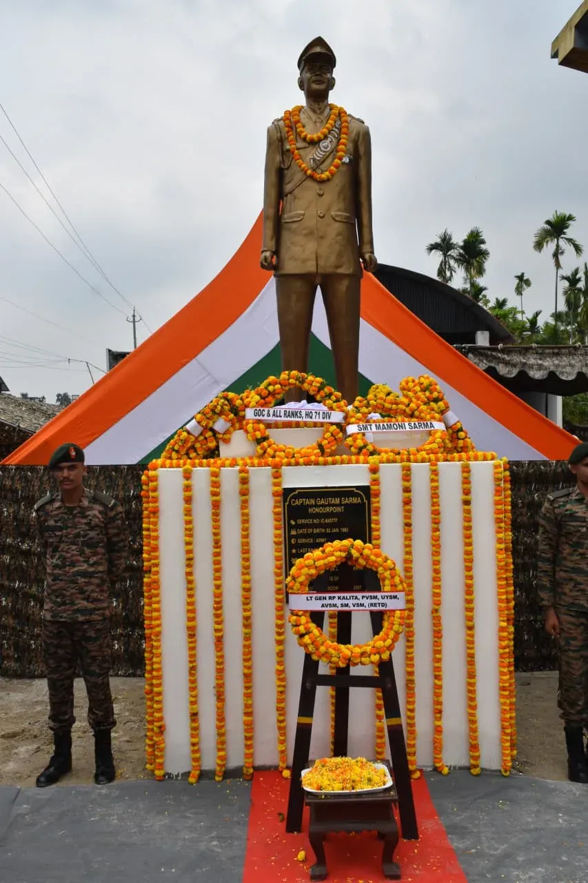 CM Himanta pays tribute to Capt. Gautam Sarma on 19th martyrdom anniversary