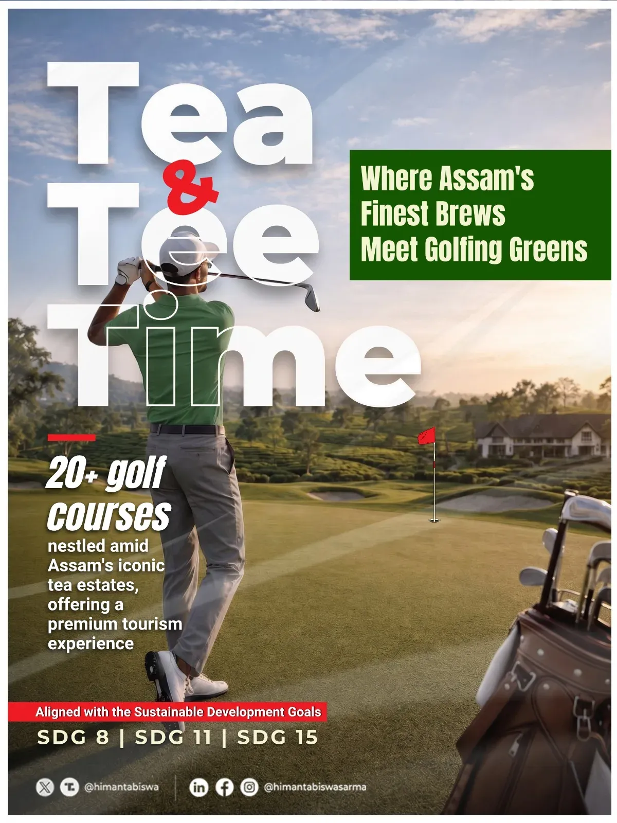 CM Himanta Promotes Assam Tea & Golf Trail in SDG Barta