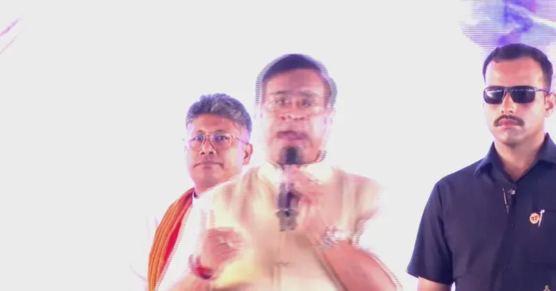 CM Himanta rallies Nagaon Lok Sabha voters for BJP alliance