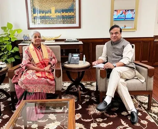 Assam CM Himanta Sarma Extends Invitation to FM Nirmala Sitharaman for Advantage Assam Summit