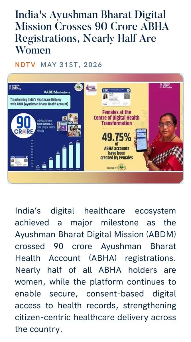 CM Himanta Shares ABDM Milestone: 90 Cr ABHA Registrations