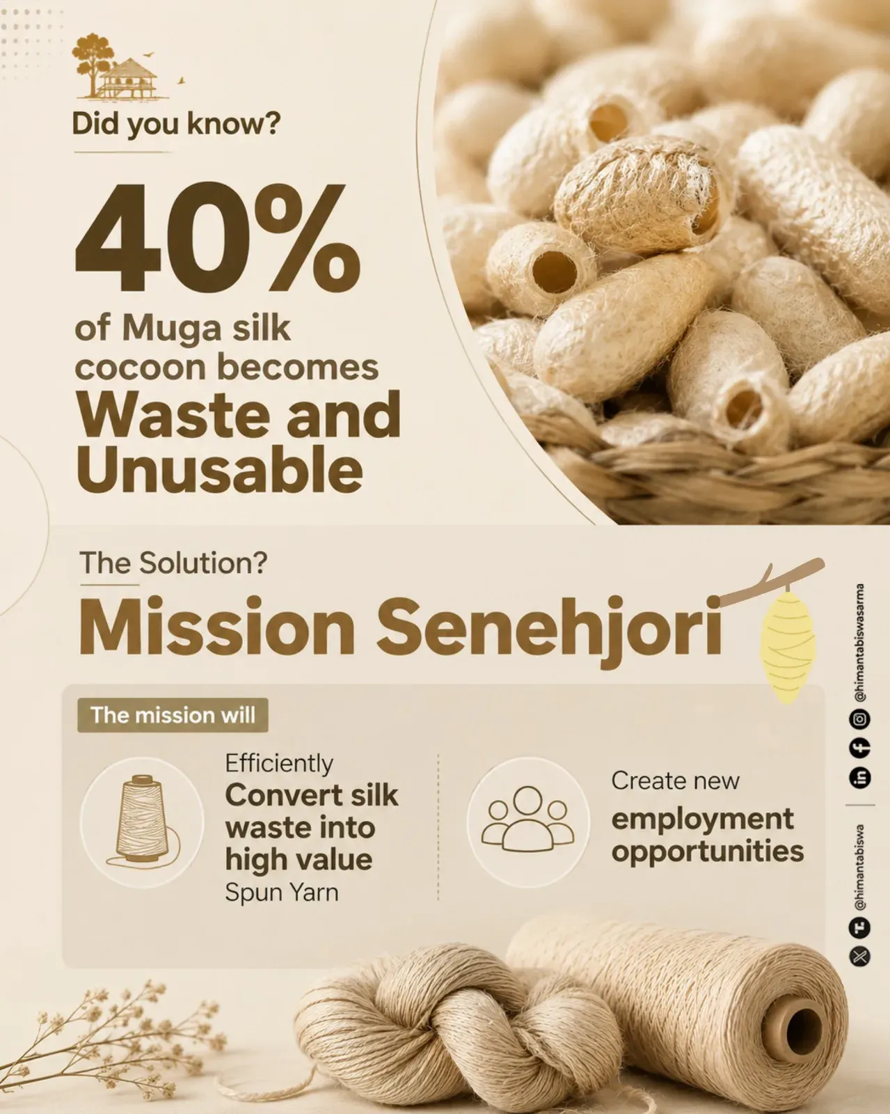 CM Himanta Targets Muga Silk Waste in Assam Budget 2026