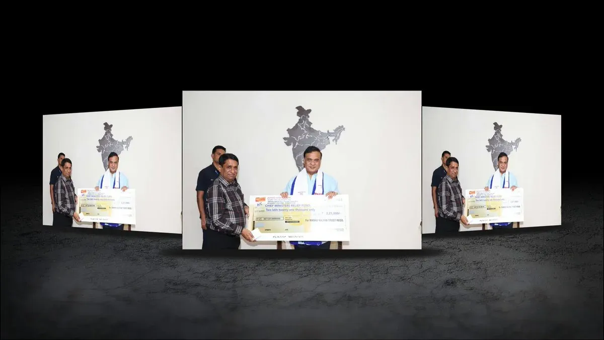 CM Himanta thanks Dibrugarh donors to flood relief fund