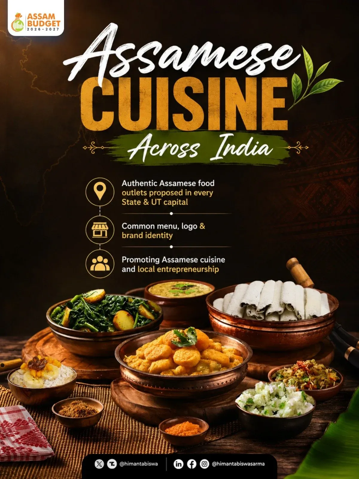 CM Himanta to Bring Assamese Cuisine to All State Capitals