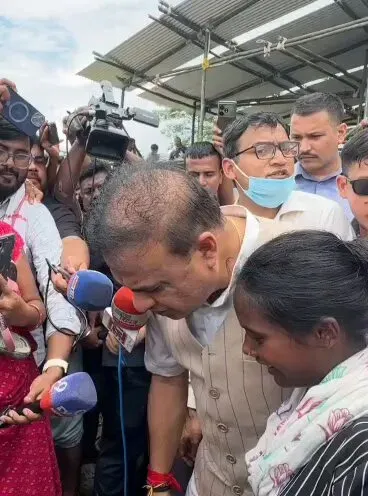 CM Himanta Vows Full Rehabilitation for Assam Flood Victims