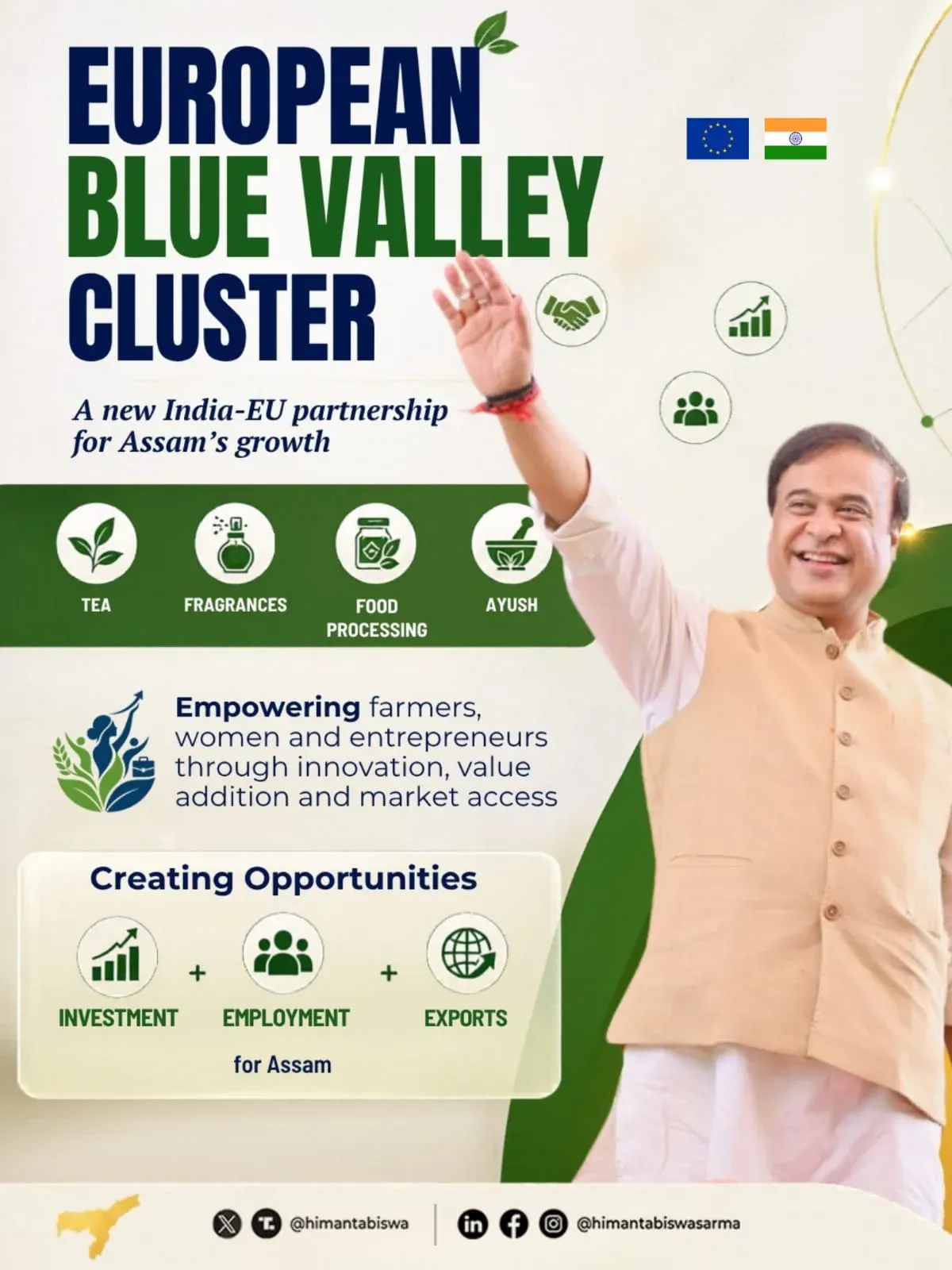 CM Himanta Welcomes EU Delegation to Assam for Bio-Economy Push