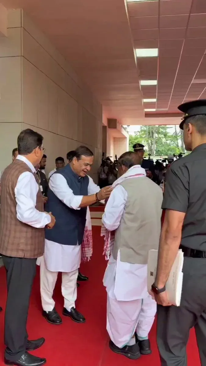 CM Himanta Welcomes Governor to 16th Assam Assembly Session