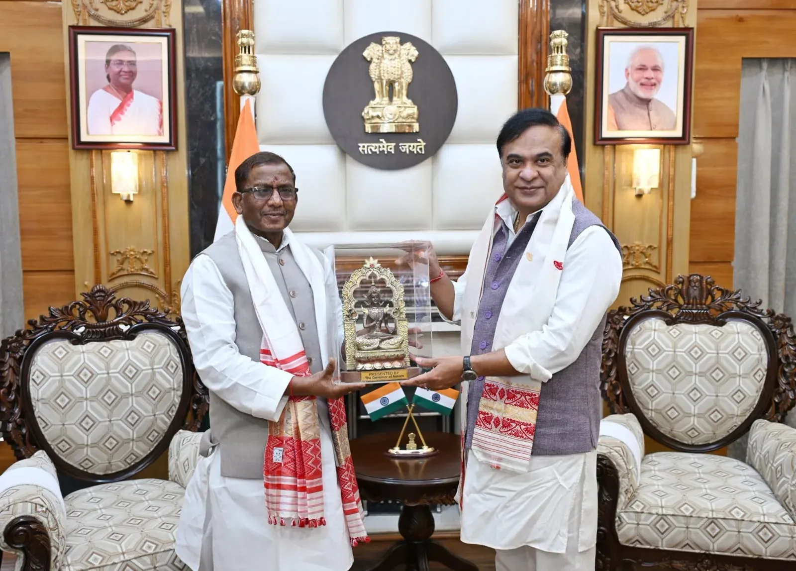CM Himanta Wishes Assam Governor Laxman Acharya on Birthday