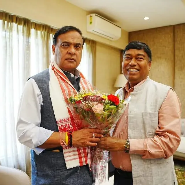 CM Himanta wishes cabinet colleague Rameswar Teli on birthday