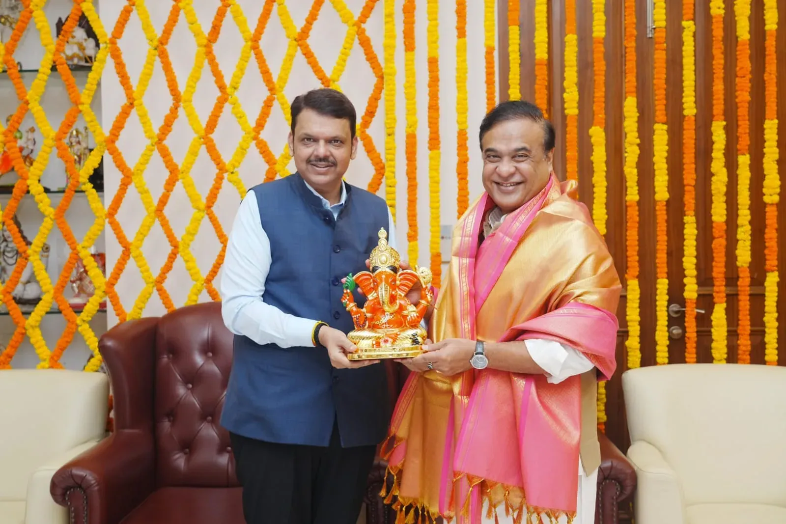 CM Himanta Wishes Fadnavis on Birthday, Cites Maharashtra Growth
