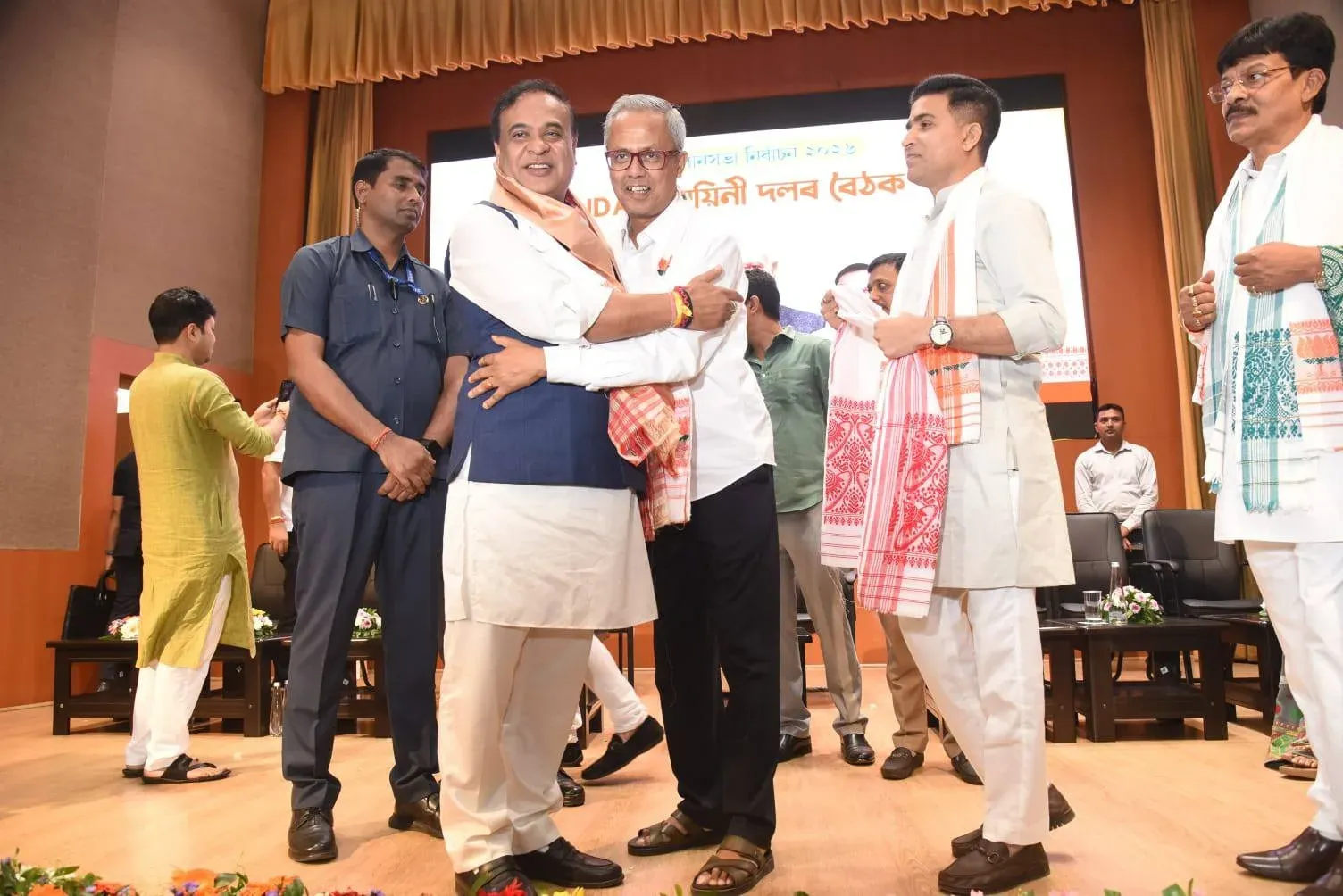 CM Himanta wishes MLA Shiladitya Dev on birthday