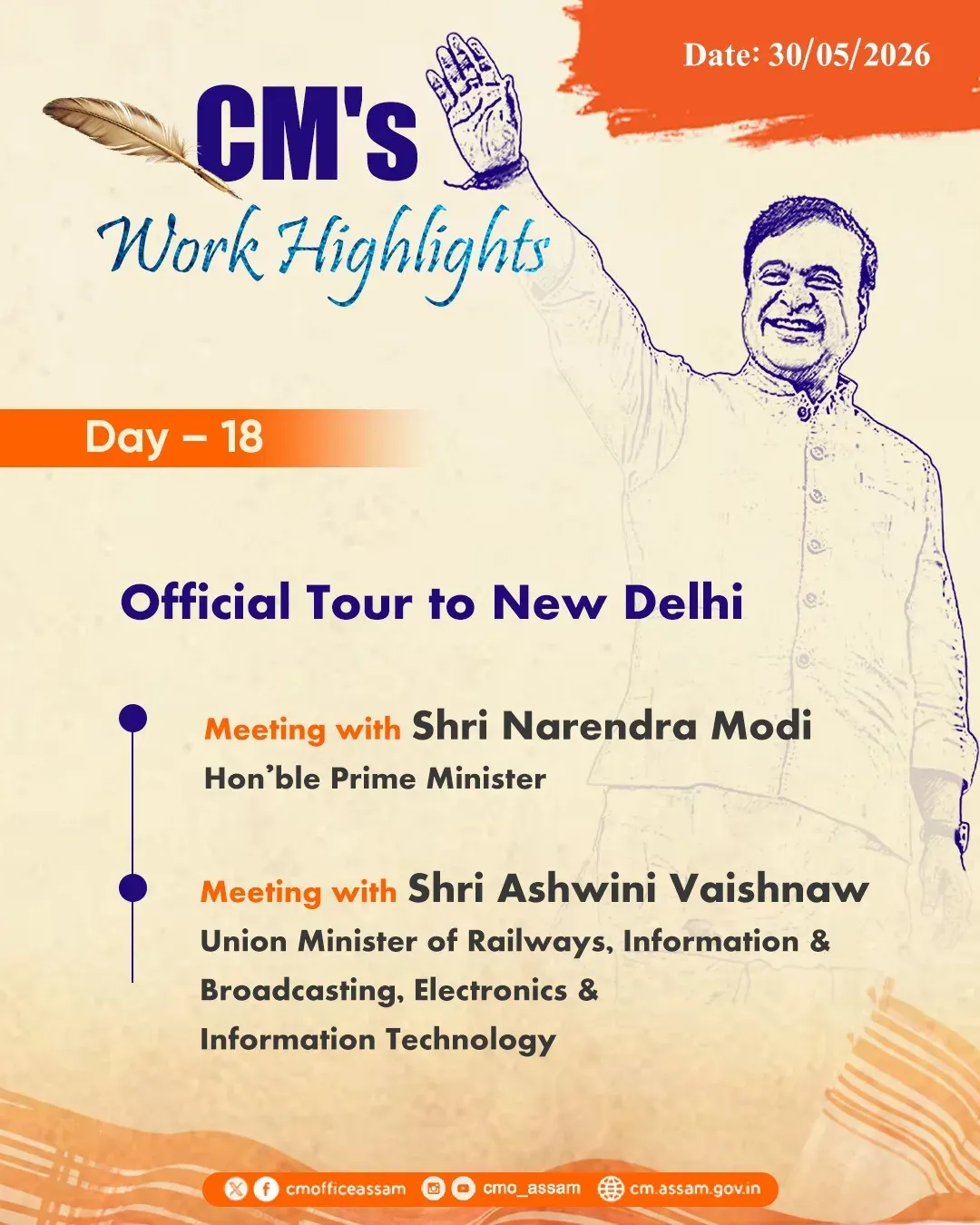 CM Himanta's Day 18 Work Highlights Posted by Assam CMO