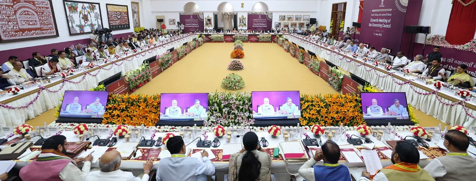 CM Joseph Vijay attends NITI Aayog 11th Governing Council meet