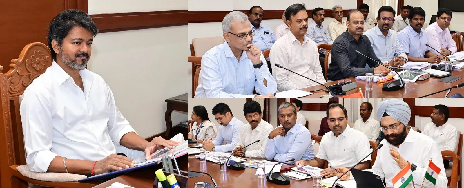 CM Joseph Vijay Chairs Municipal Admin and Water Supply Review