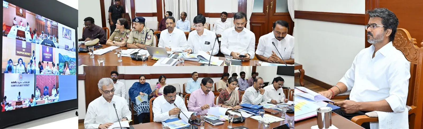 CM Joseph Vijay Chairs Tamil Nadu Disaster Management Meet