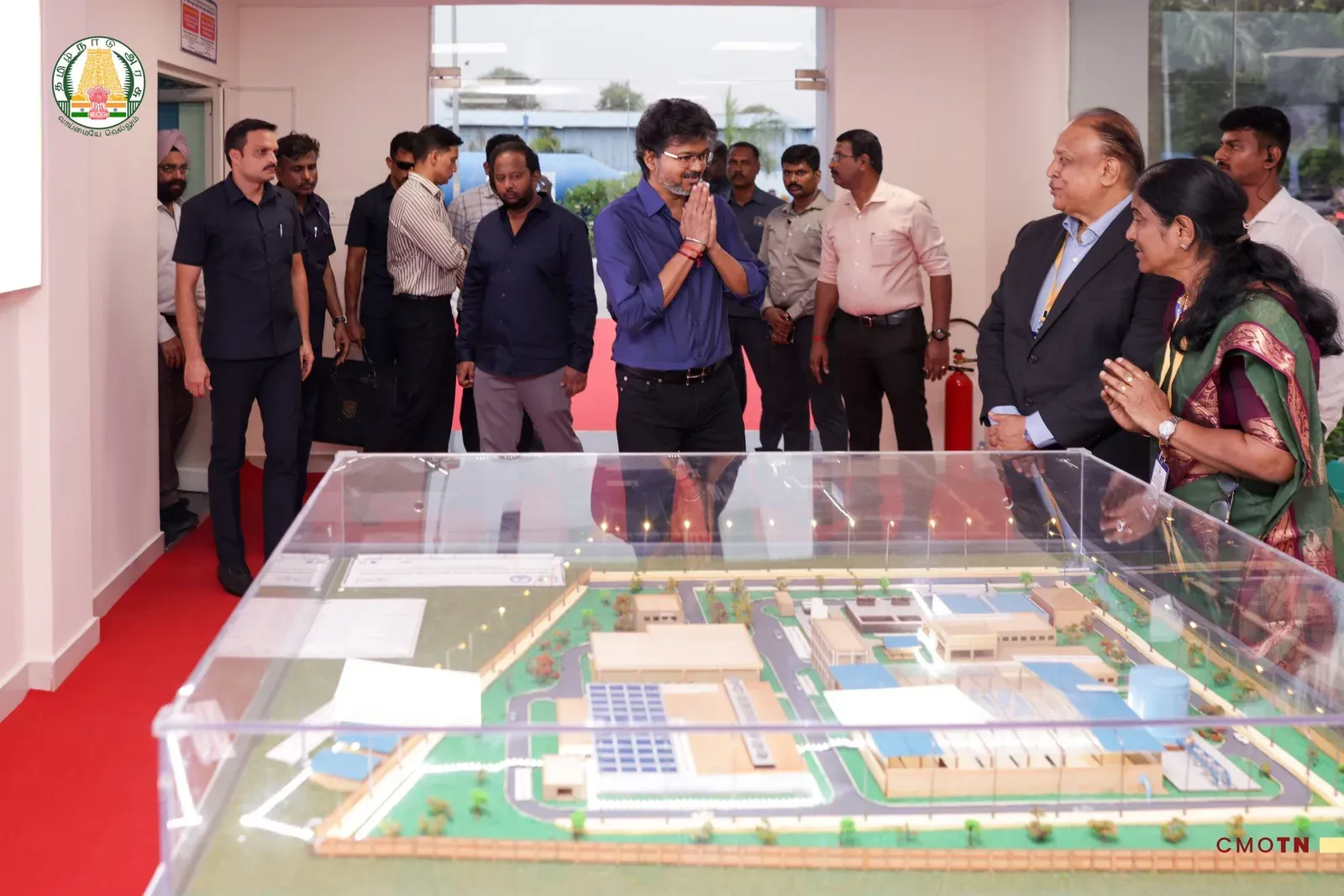 CM Joseph Vijay inspects Koyambedu water treatment plant
