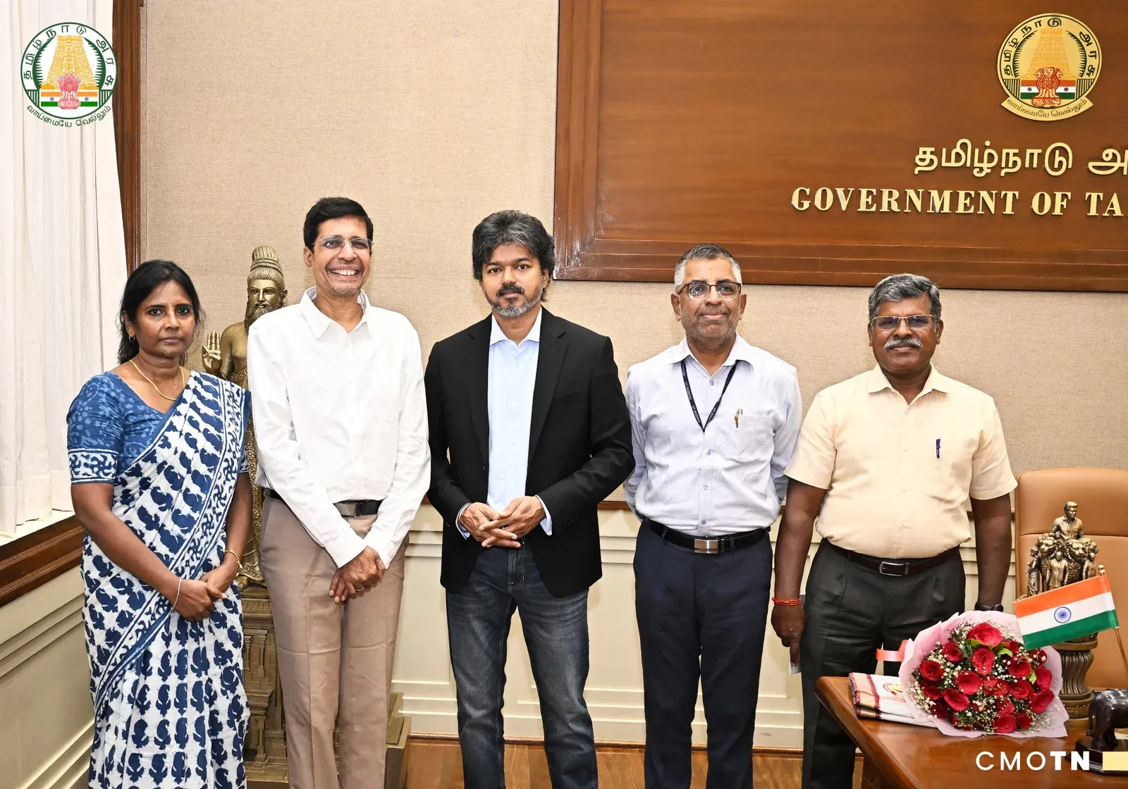 CM Joseph Vijay meets IIT Madras Director at Secretariat