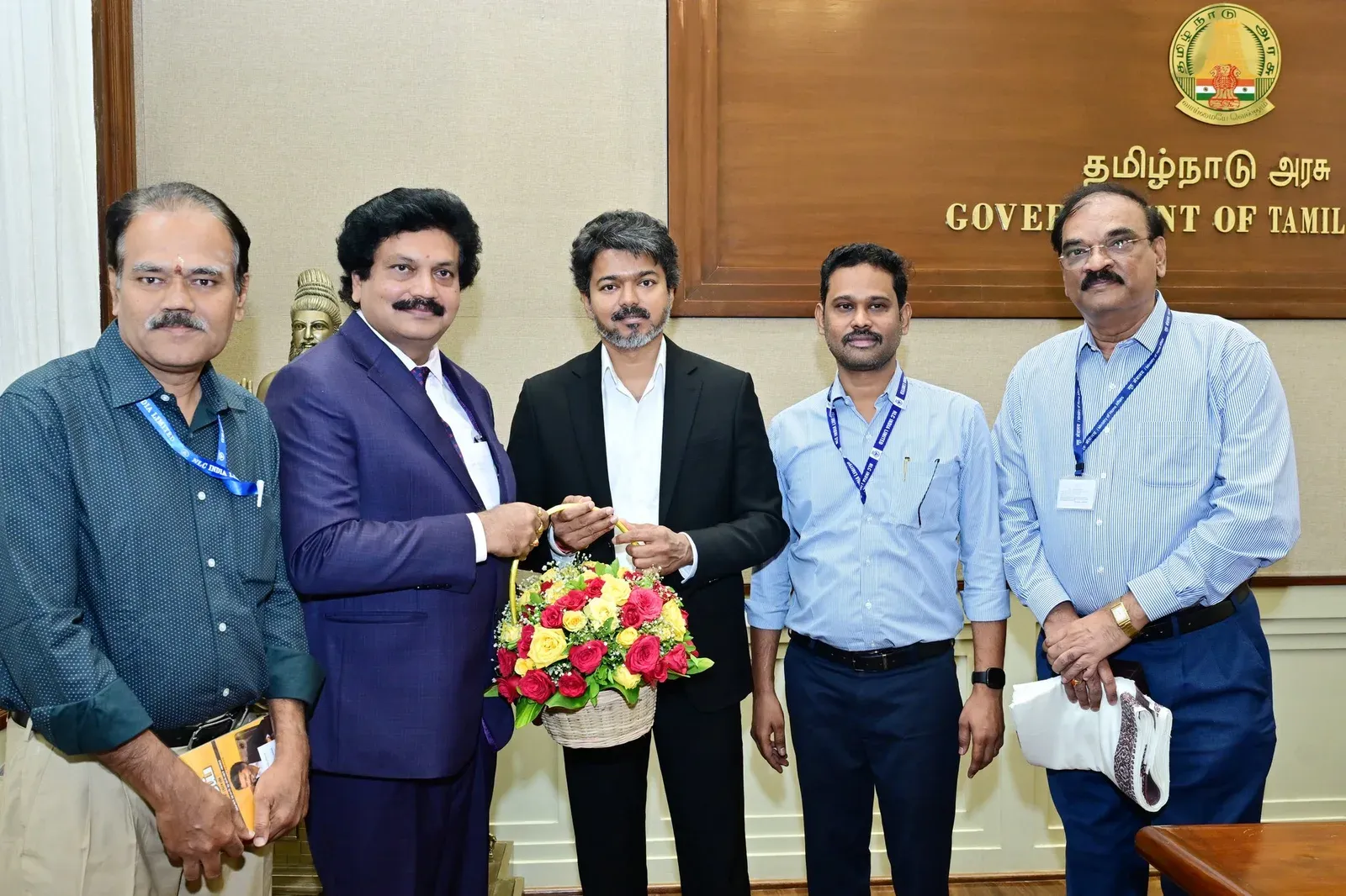 CM Joseph Vijay meets NLC India CMD at Secretariat