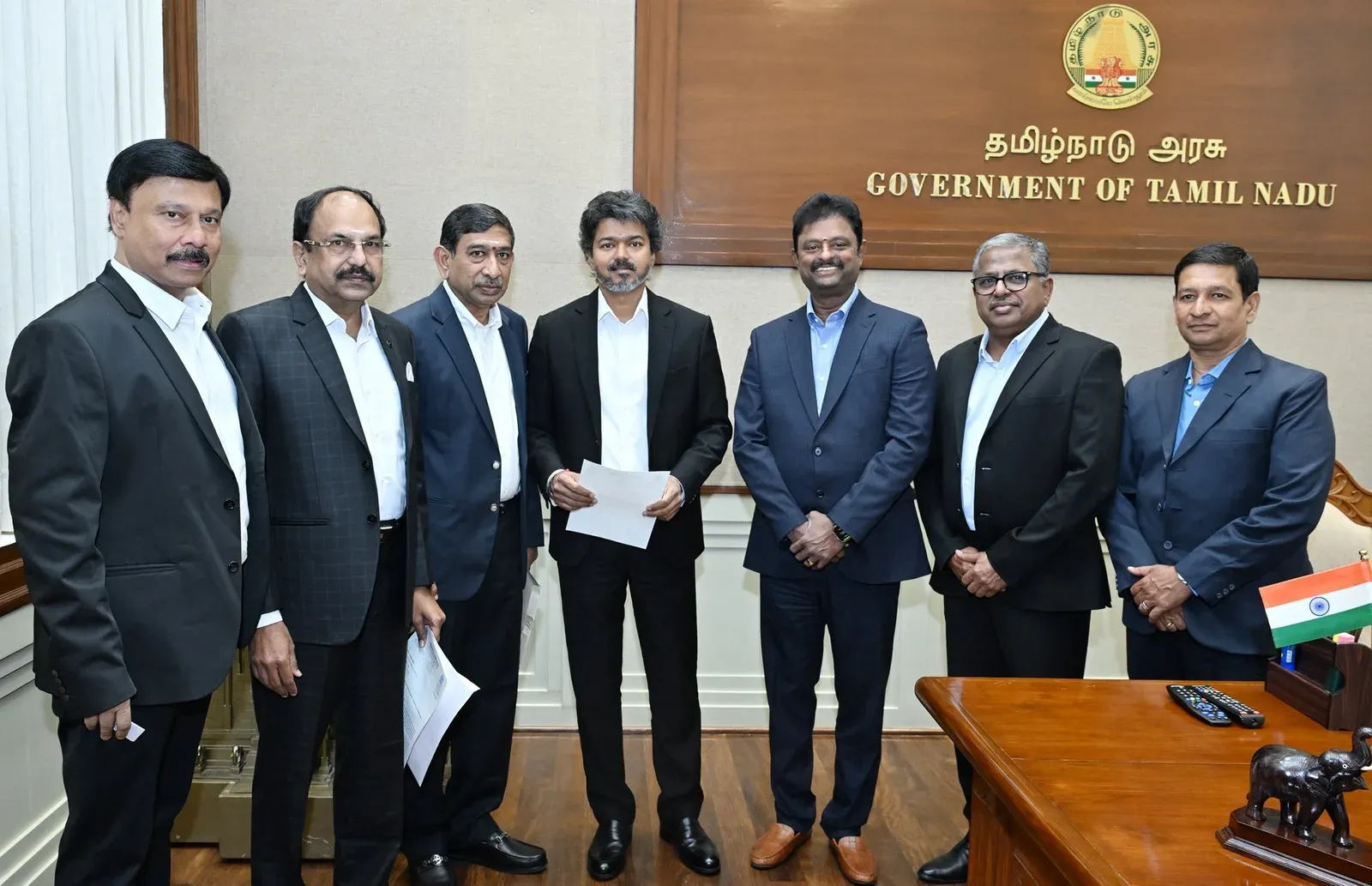 CM Joseph Vijay meets Tamil Nadu Hotels Association at Secretariat