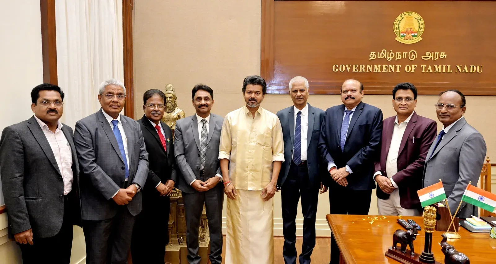 CM Joseph Vijay Meets Tamil Nadu Information Commissioners