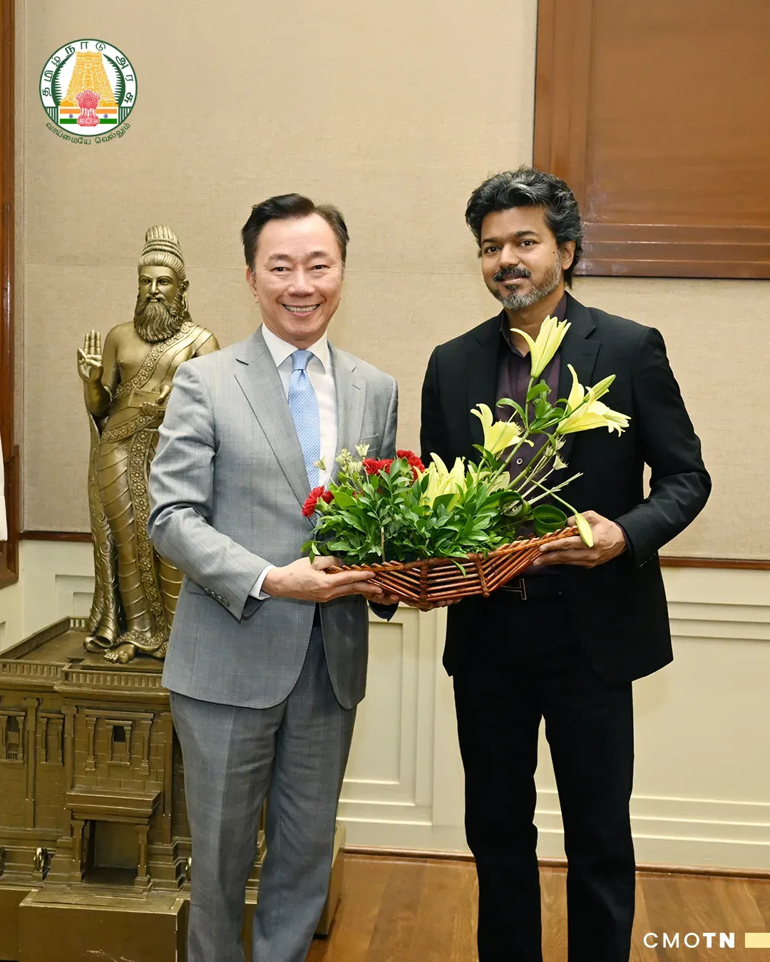 CM Joseph Vijay meets Vietnam's Vingroup Asia MD in Chennai
