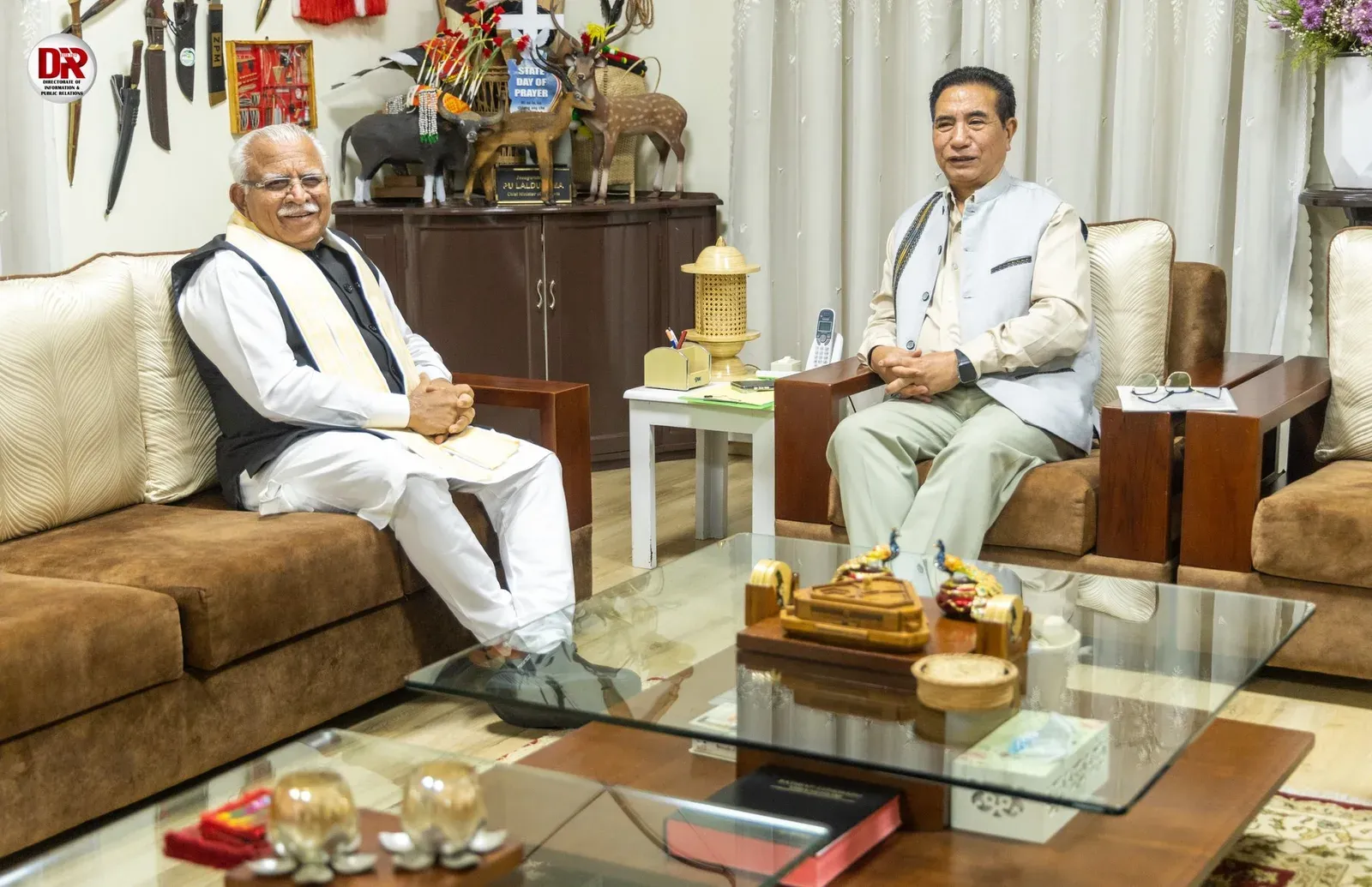 CM Lal Duhoma Meets Union Minister Khattar on Mizoram Power, Urban Plans
