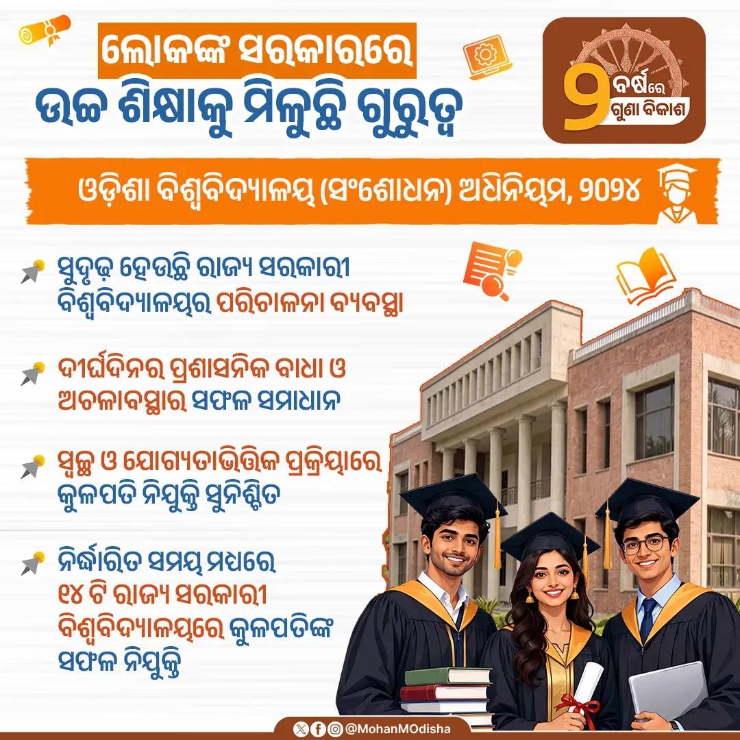 CM Majhi: 14 Odisha university VCs appointed under new law