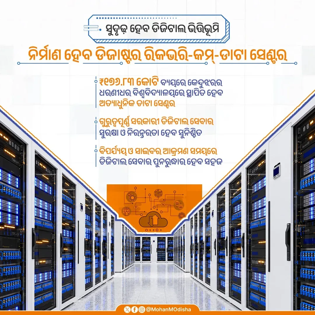 CM Majhi Cabinet Clears ₹176.83 Cr Data Centre in Kendujhar