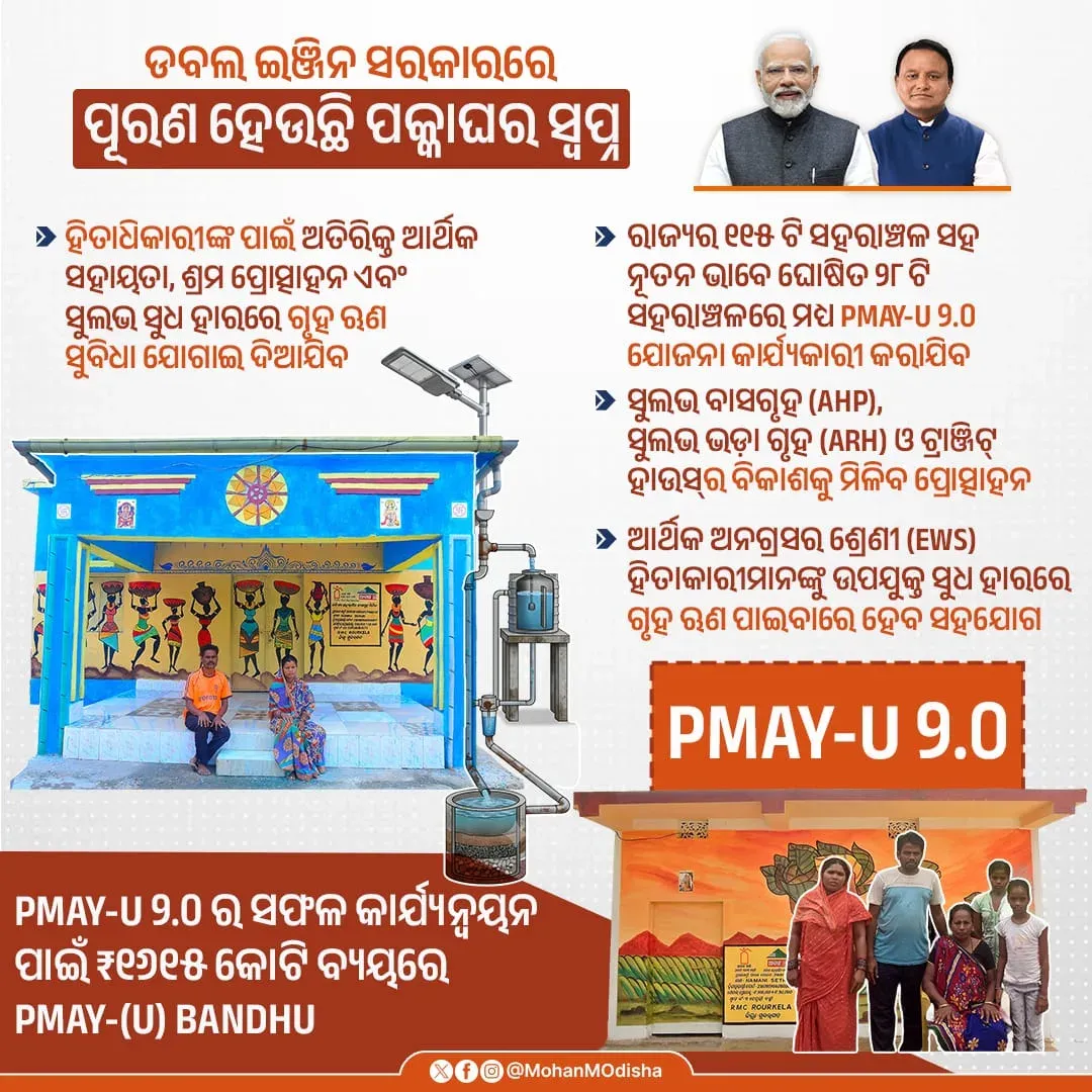 CM Majhi Expands PMAY-U 2.0 to 28 New Urban Areas in Odisha