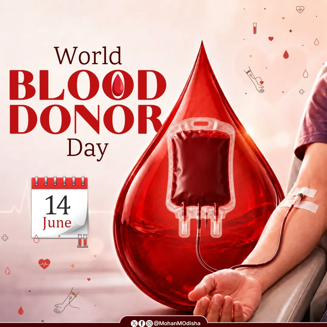 CM Majhi Marks World Blood Donor Day, Urges Voluntary Donation