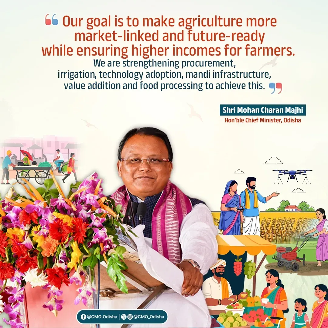 CM Majhi: Odisha to make farming market-linked, future-ready