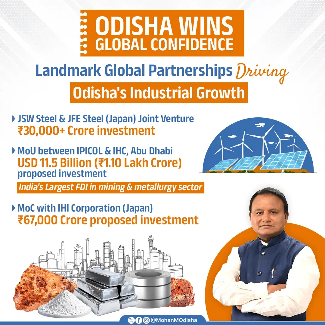 CM Majhi: Odisha Winning Global Trust With FDI Push