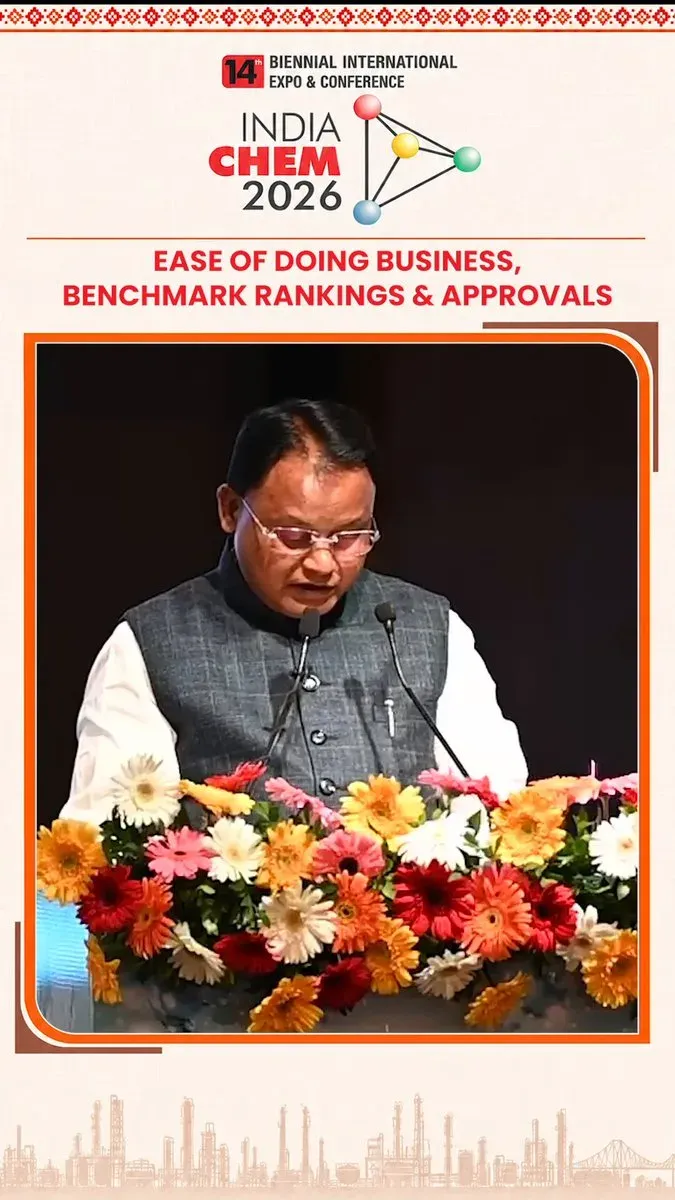 CM Majhi pitches Odisha as top investment hub at IndiaChem2026
