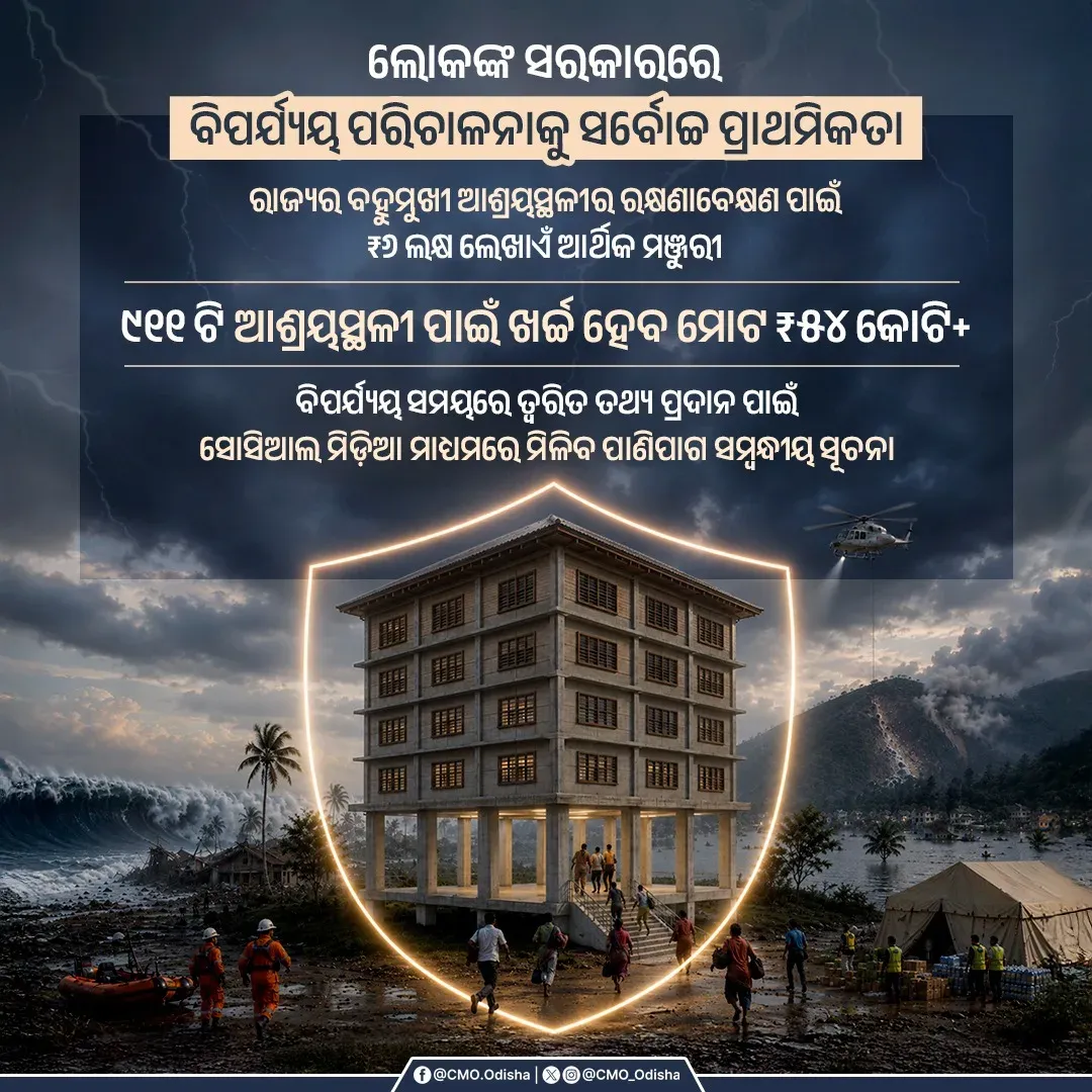 CM Majhi Reinforces Odisha's Zero-Casualty Disaster Model