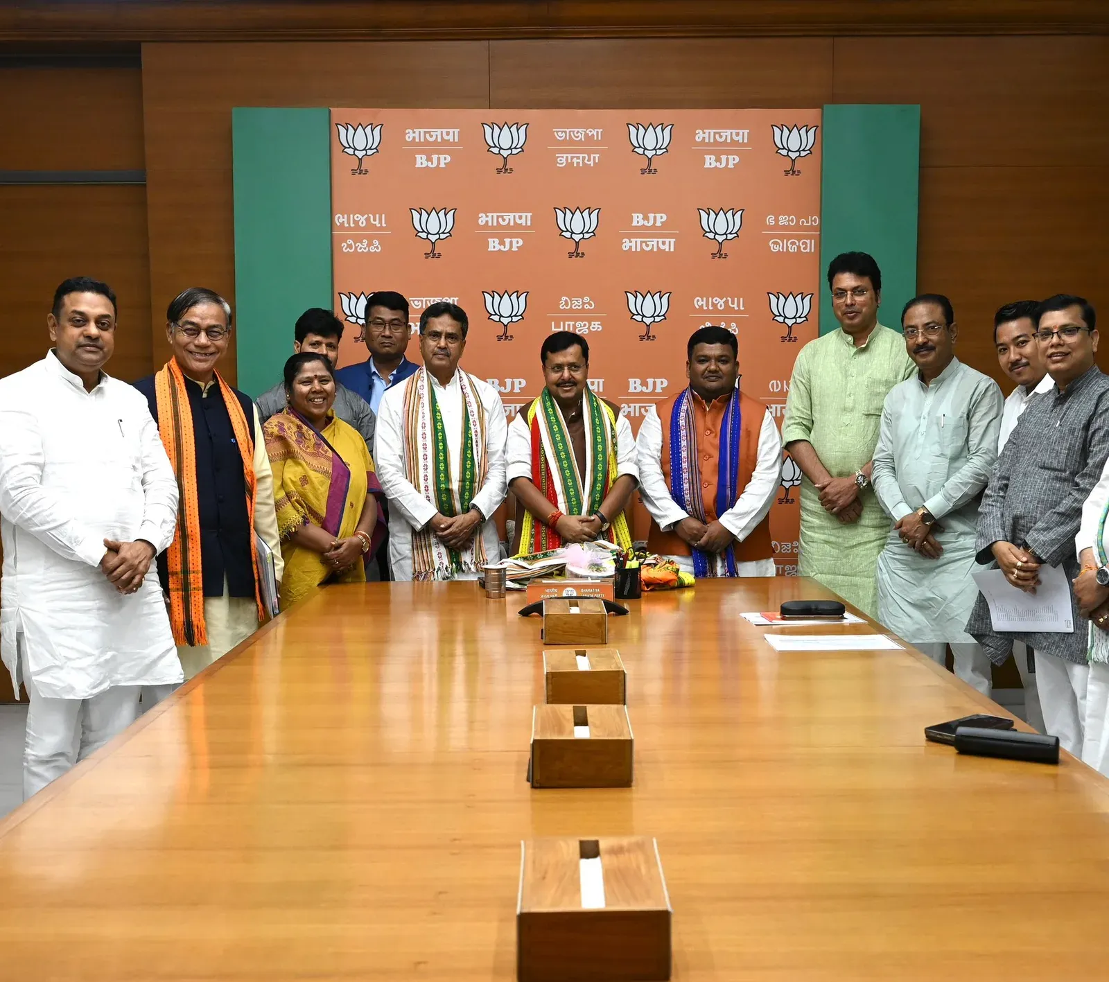 CM Manik Saha Attends BJP Organisational Meet in Delhi