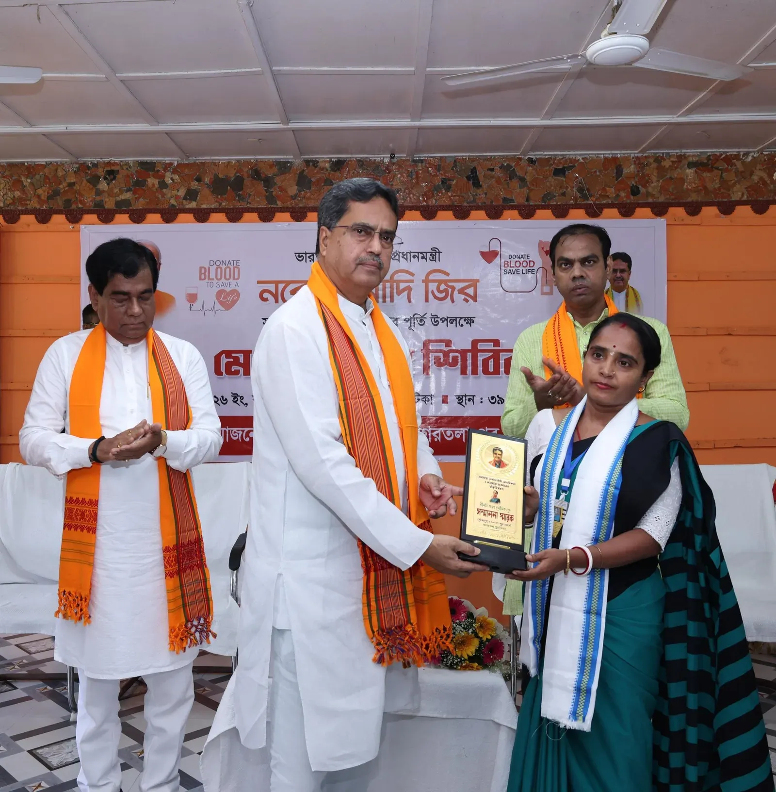 CM Manik Saha attends blood donation camp marking NDA's 12 years