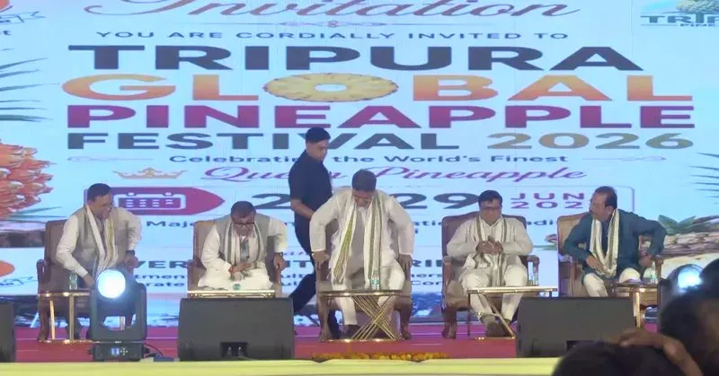 CM Manik Saha attends Tripura Global Pineapple Festival in Delhi