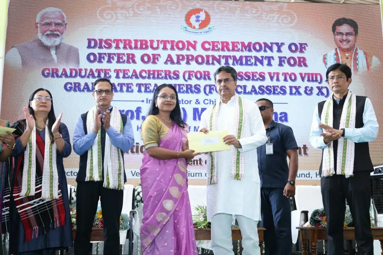 CM Manik Saha hands appointment letters to 1,452 teachers in Tripura