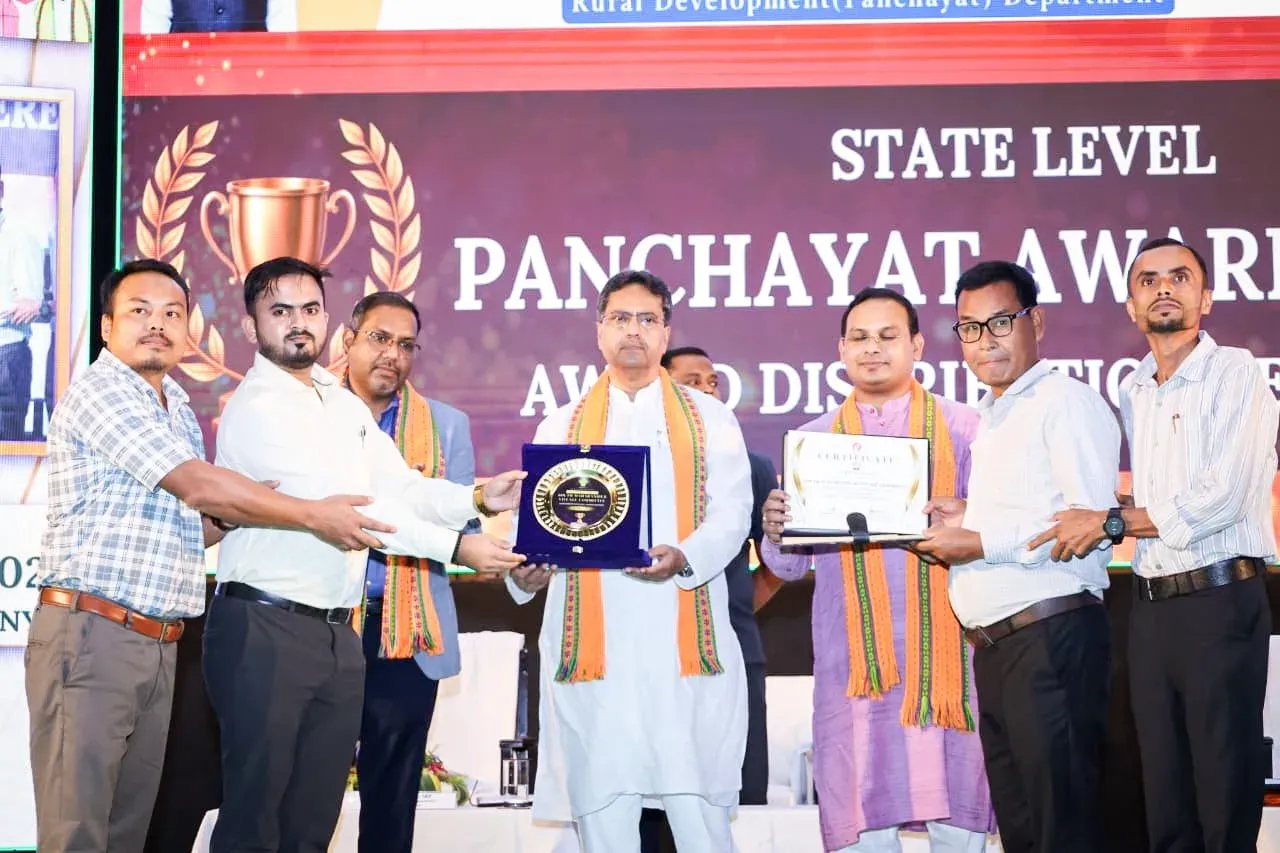 CM Manik Saha Honours Panchayats for Grassroots Governance