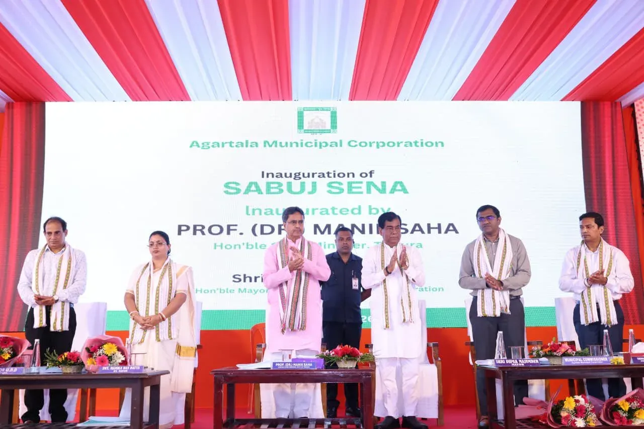 CM Manik Saha Inaugurates AMC Projects in Agartala
