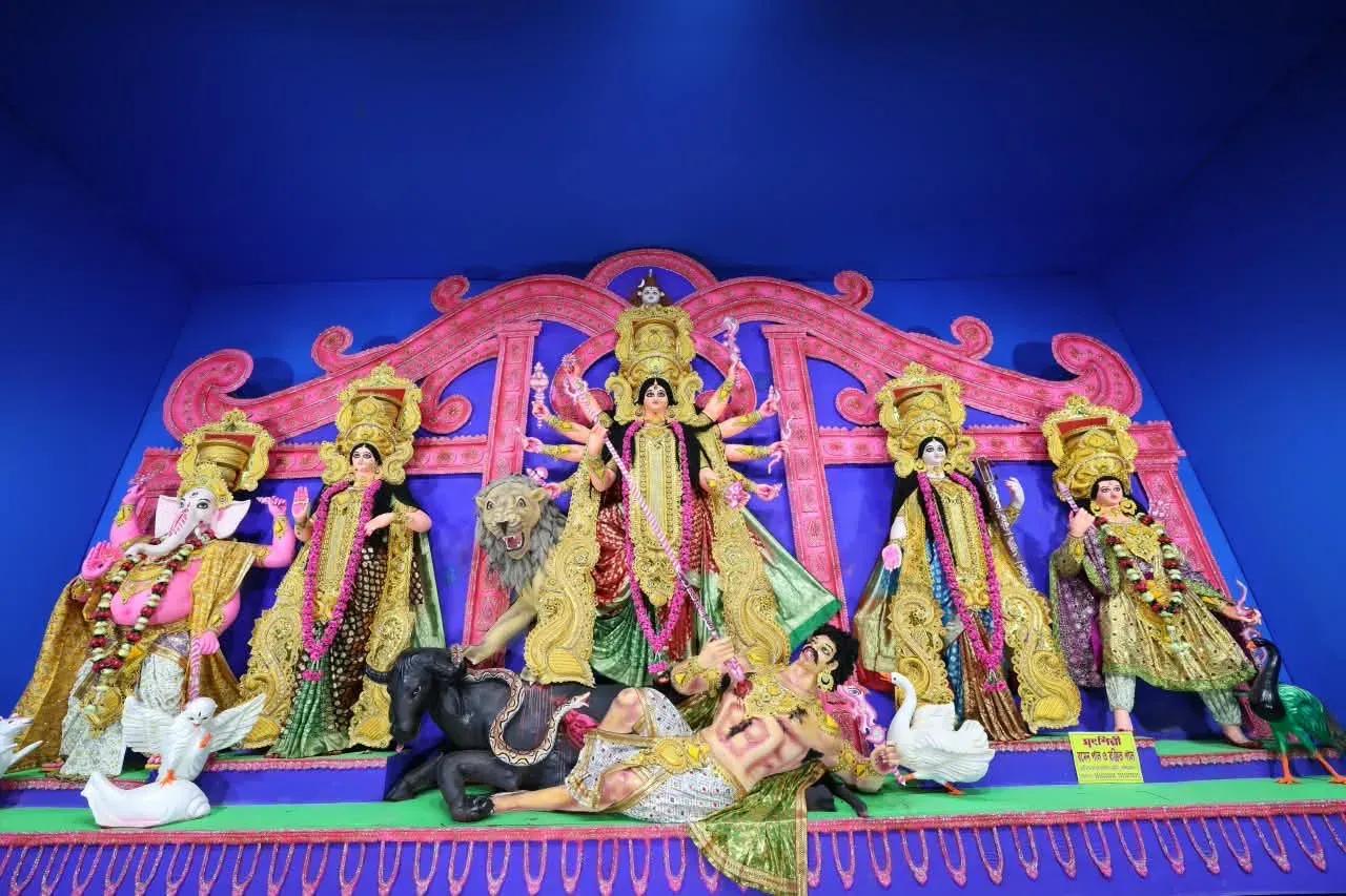 CM Manik Saha inaugurates Netaji Play Forum Durga Puja pandal