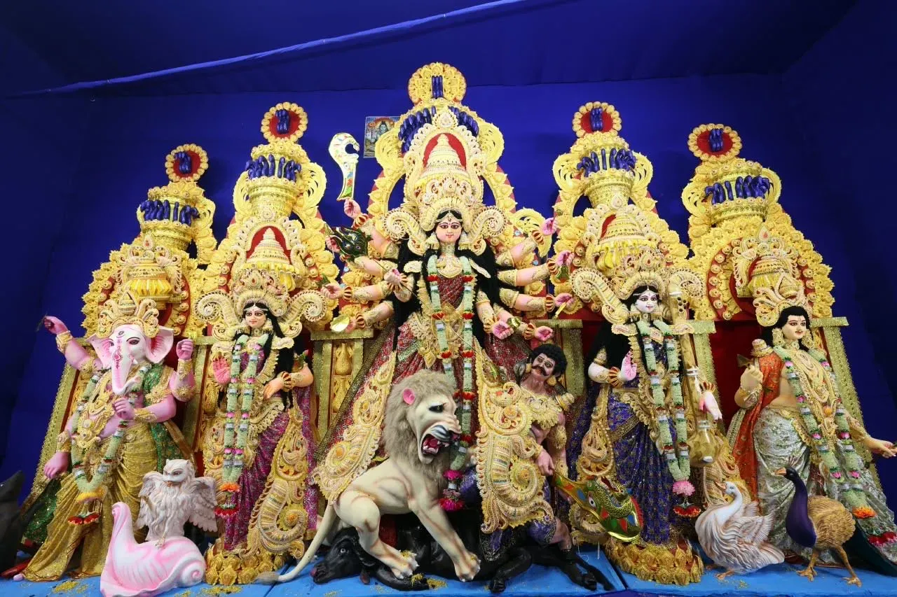 CM Manik Saha joins Durga Puja rounds at Maharajganj Market