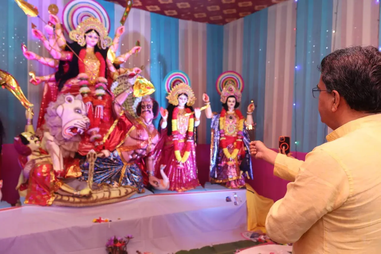 CM Manik Saha joins Mahashtami celebrations across Mandai pandals