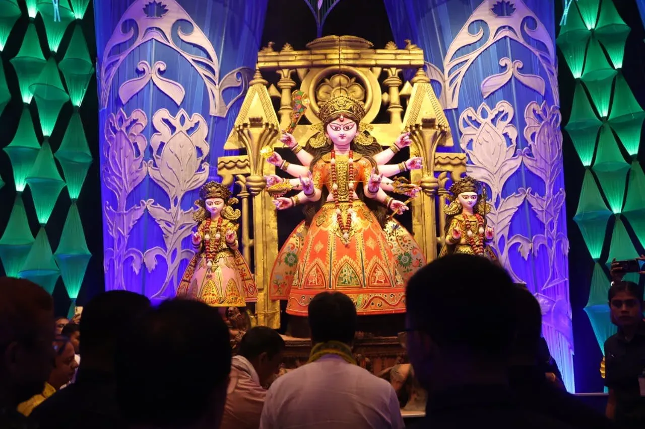 CM Manik Saha Joins Panchami Puja Parikrama in Tripura