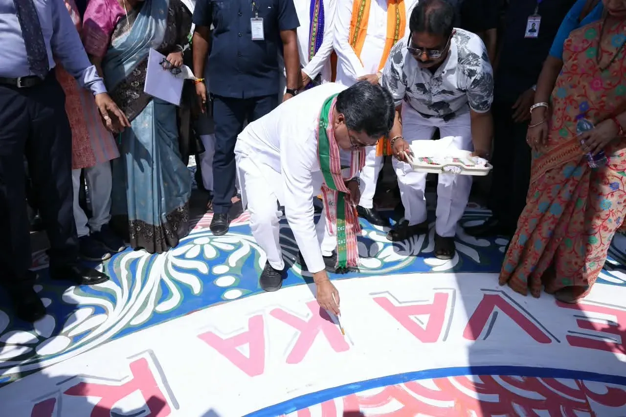 CM Manik Saha joins Seva Sankalp Rangoli event at Ujjayanta Palace