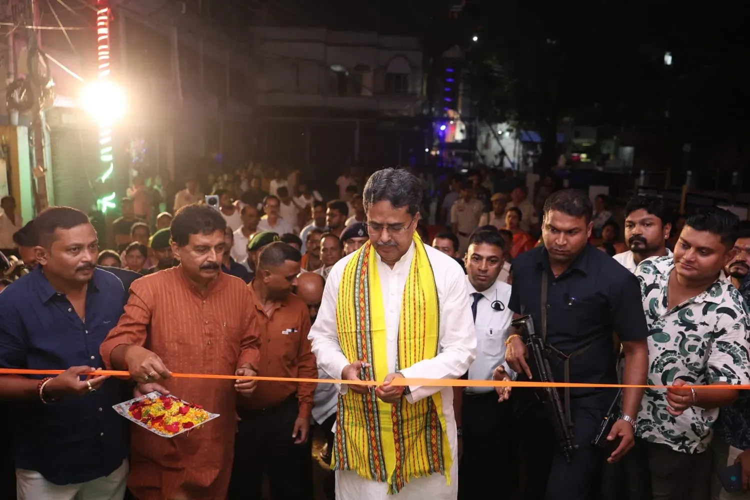 CM Manik Saha kicks off Durga Puja pandal tour in Agartala