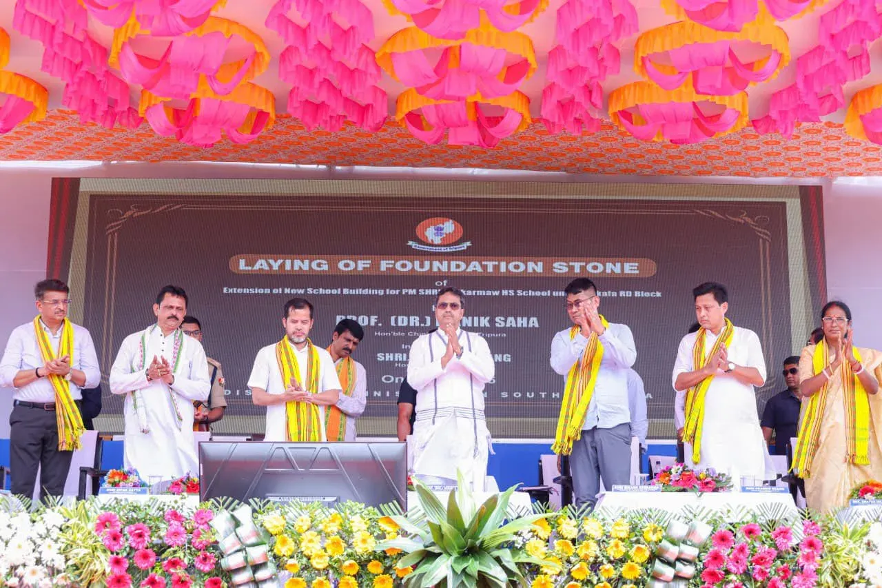 CM Manik Saha launches ₹178 cr projects in South Tripura