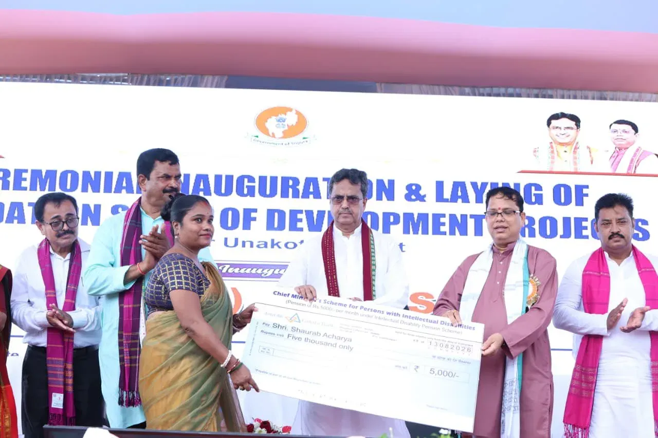CM Manik Saha Launches Rs. 45 Cr Projects in Unakoti